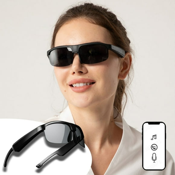 Azrian Bluetooth Sunglasses,Voice Control And Open Ear Style Smart Glasses Listen Music And Calls with Volume Up DownBluetooth 5.3 Audio Glasses And Ip45 Waterproofs/Bluetooth Headphones