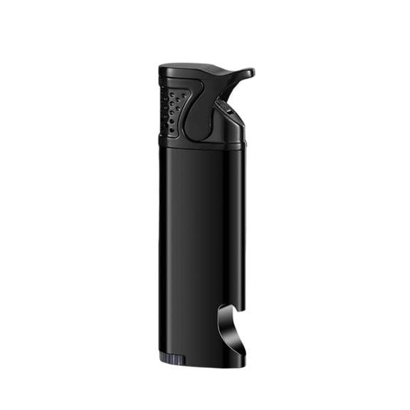 Rewenti Feledorashia Direct Windproof Butane Lighter Mini Torch Red Flame Lantern Lighter Portable Metal Gas Lighter with Bottle Opener