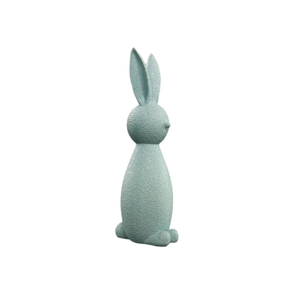 Rewenti Easter Bunny Figurines Tiered Tray Decor Bunny Shape Tabletop Centerpiece Spring Home Signs Decorations for Easter Party Living Room Office