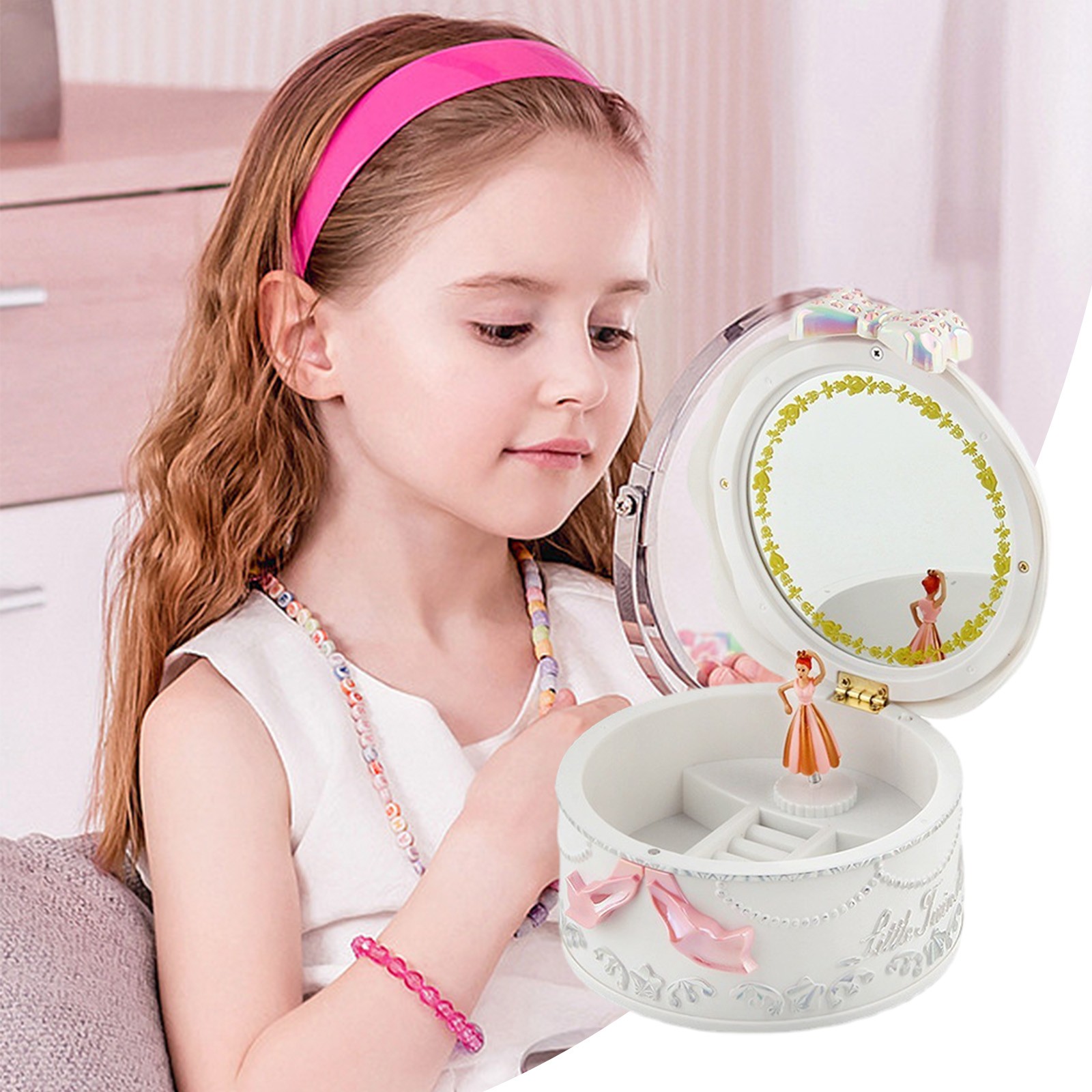 Rewenti Education Toys Girls Toys, Music Box Toys, Rotating Music Box