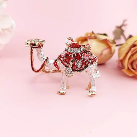 Rewenti Featured Camelss Keychain Ornament with Inlay Craftsmanship Gift