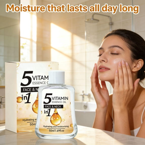 Rewenti Five In One Vitamin Facial Essences Oil Warming and Moisturizing Smoothi Moisturizing Essences 50ml
