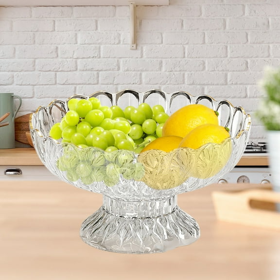 Rewenti Fruit Plates Home Living Room Coffee Table High Value Thickened Tall Fruit Serving Plates