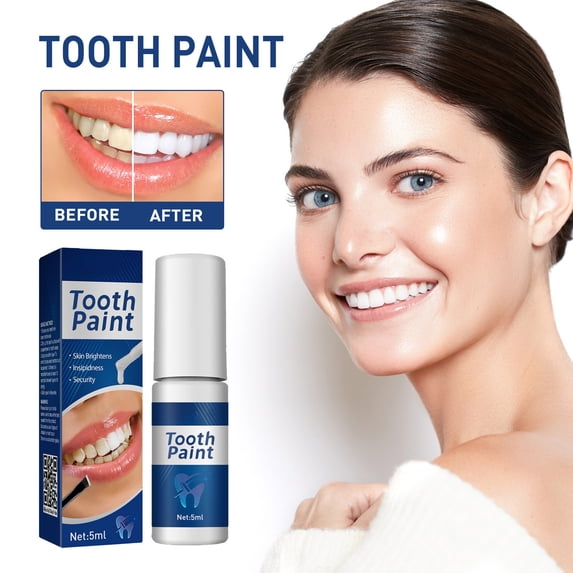 Rewenti Instant Whiten Colour for Teeth Instant Whiten Colour for Teeth Teeth Whiten Paint Bottles Teeth Whiten Paint White Teeth Instant Whiten 5ml
