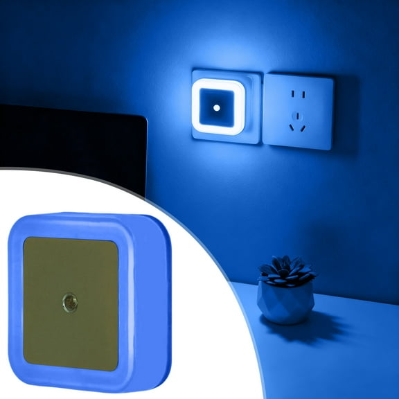 Rewenti LED Motion Sensor Night Light - Warm Plug-In Wall Night Lights, Auto Sensor LED Christmas Light Bulb, Bed Lights for Bedroom, Kitchen & Hallway