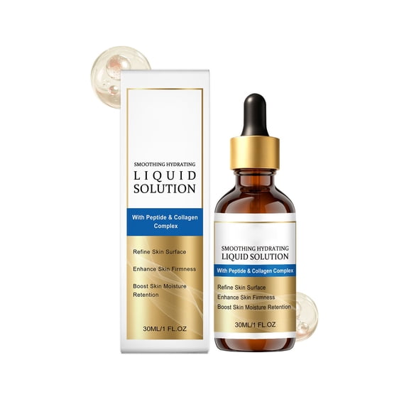 Rewenti Liquid Solution Face Lifting Serum Aging Serum Oil with Peptide Hydration Moisturizing and Firming Reduce Fine Lines 30ml