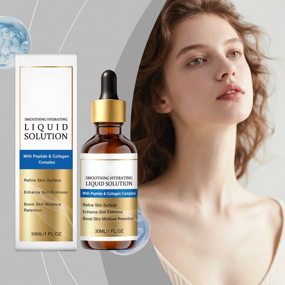 Rewenti Liquid Solution Face Lifting Serum Resist-Aging Serum Oil with Peptide Hydration Moisturizing and Firming Reduce Fine Lines 30ml