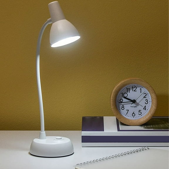 Rewenti New LED Eye Protection Learning Battery Powered Bedroom Table Lamp Student Dormitory Bedside Reading Table Lamp