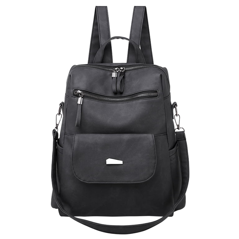 PU Leather Backpack Purse Women Multipurpose Travel Handbag Shoulder Bag PU Leather Backpack Purse for Women Fashion Handbag Ladies  main image 3