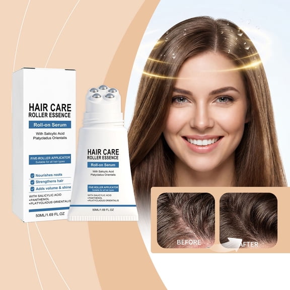 Rewenti Revival Ampoule Serum Roll On with Pumpkin Extract Aloe and for Thicker Healthier Hair 50ml