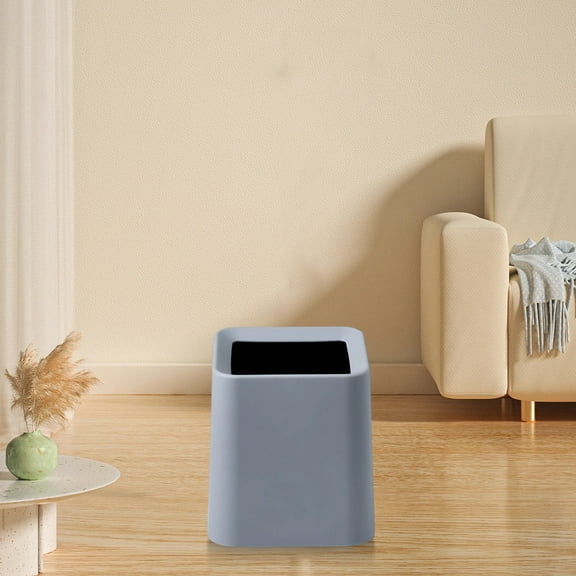 Rewenti Scandinavian Square Mini Desktop Garbage Can without Cover Coffee Table Living Room office Study Double Japanese Plain Originality Home Decor