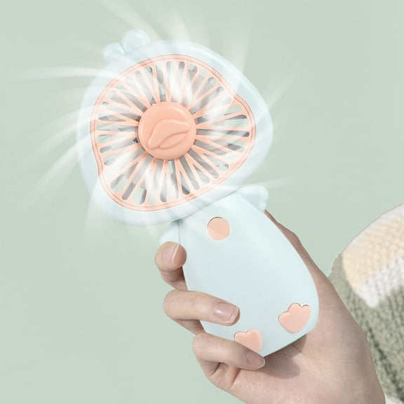 Rewenti Summer Cute Pet Mini Handheld Fan USB Rechargeable Student Activities Small Gifts