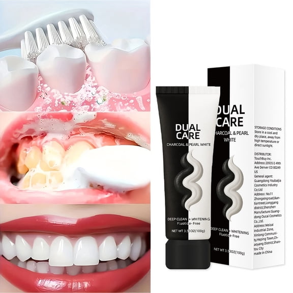 Rewenti Tube Effect Brightening Deep Teeth Stain Removal Gently Gums Care Crystal Black Paste Toothpaste