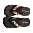 thumbnail image 1 of Rewenti Women's Summer Floral Flip-Flops Wedge Heel Platform Flip Flops Beach Shoes Clearance White 7.5(38), 1 of 2
