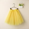 thumbnail image 1 of Rewenti Womens High Quality Pleated Gauze Short Skirt Adult Tutu Dancing Skirt Yellow Free(Free), 1 of 3