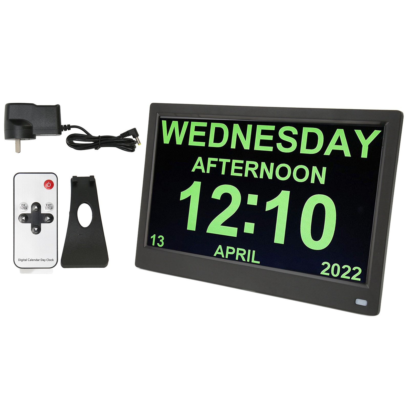 Rewera 11.6 Inch Digital Calendar Alarm Day Clock 12 24 HR AM PM Date