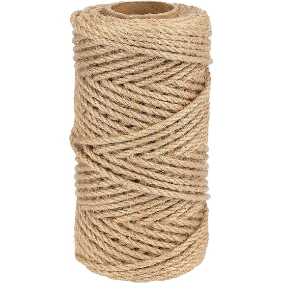 Rewera 50M Jute Rope 4MM Hemp Rope Twine Rope Gardening Twines for Camping,Decoration,DIY,Gardening