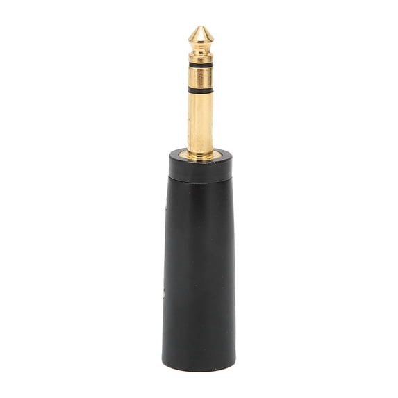 Rewera 6.35mm Stereo Male to XLR Male Adapter for Guitar Audio Cable Mic Interface Black Gold Plated