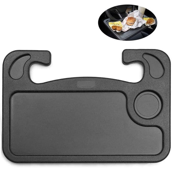 Rewera Car Steering Wheel Table, Food Steering Wheel Table, Multi-Functional Steering Wheel Table, Car Table Storage Rack Laptop Tray, Portable Steering Wheel Table