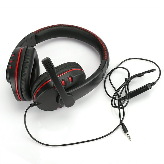 Rewera High-Performance Black Red HeadMounted Gaming Headset for PS4