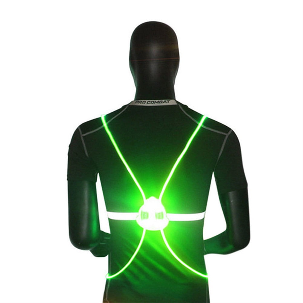 Rewera High-Visibility Cycling \u0026 Driving Gear 360 Reflective LED Running Vest for Night Safety