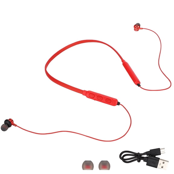 Rewera Low-Power Bluetooth 5.0 Sports Earphones with Micro USB Charging and TF Card Slot - Black