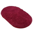 thumbnail image 1 of Rewera Memory Foam Bath Mat Non Slip Super Absorbent Bathroom Rug Carpet Wine Red (60*40), 1 of 8