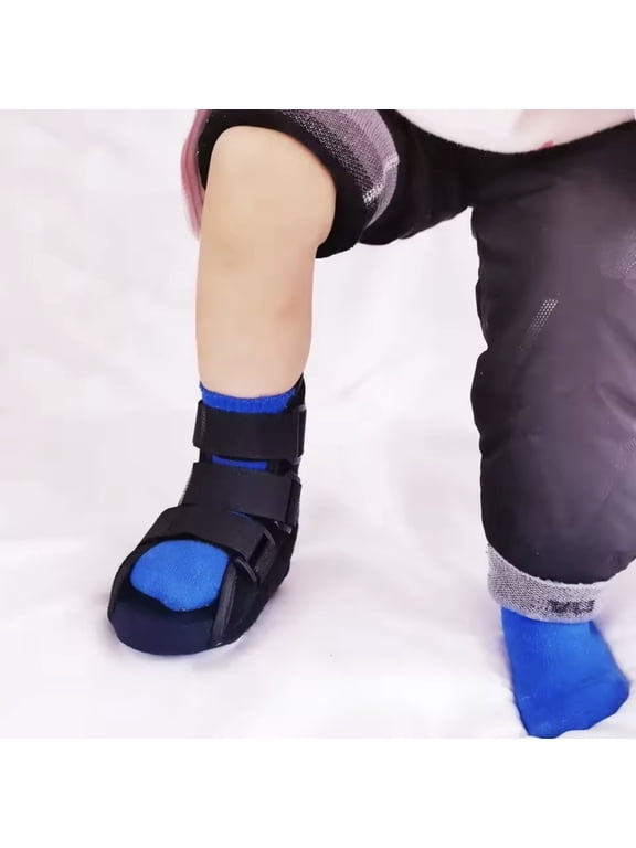 Orthopedic Walker Brace Base Support Walking Boot Non-Air Walker Rehab Orthotic Ankle, Toe, Foot Fracture Plantar Fasciitis (SM-MED)
