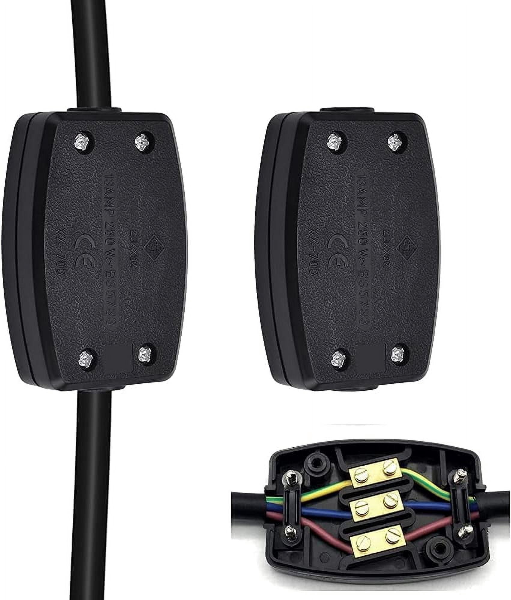 Rewire Uk Plug Power Adapter With Innovative Lock Mechanism, Waterproof ...