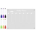 Rewritable Message Board Refrigerator Clear Weekly Planner for Fridge