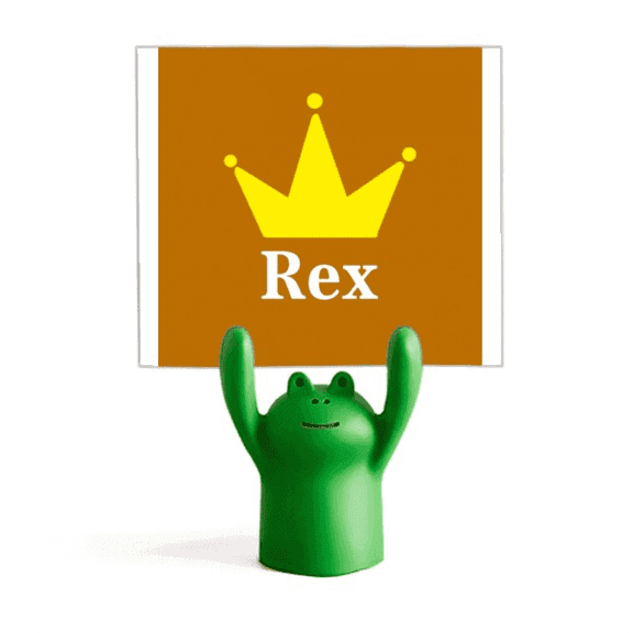 Rex Authority King Commander Kether Memo Holder Cartoon Animal Frog Stand Decoration