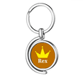 thumbnail image 1 of Rex Authority King Commander Kether Rotating Keychain Metal Keyring Holder, 1 of 2