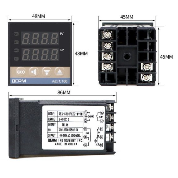 Rex-C100 M*Dn Intelligent Temperature Controller Relay Output Thermostat 0-400