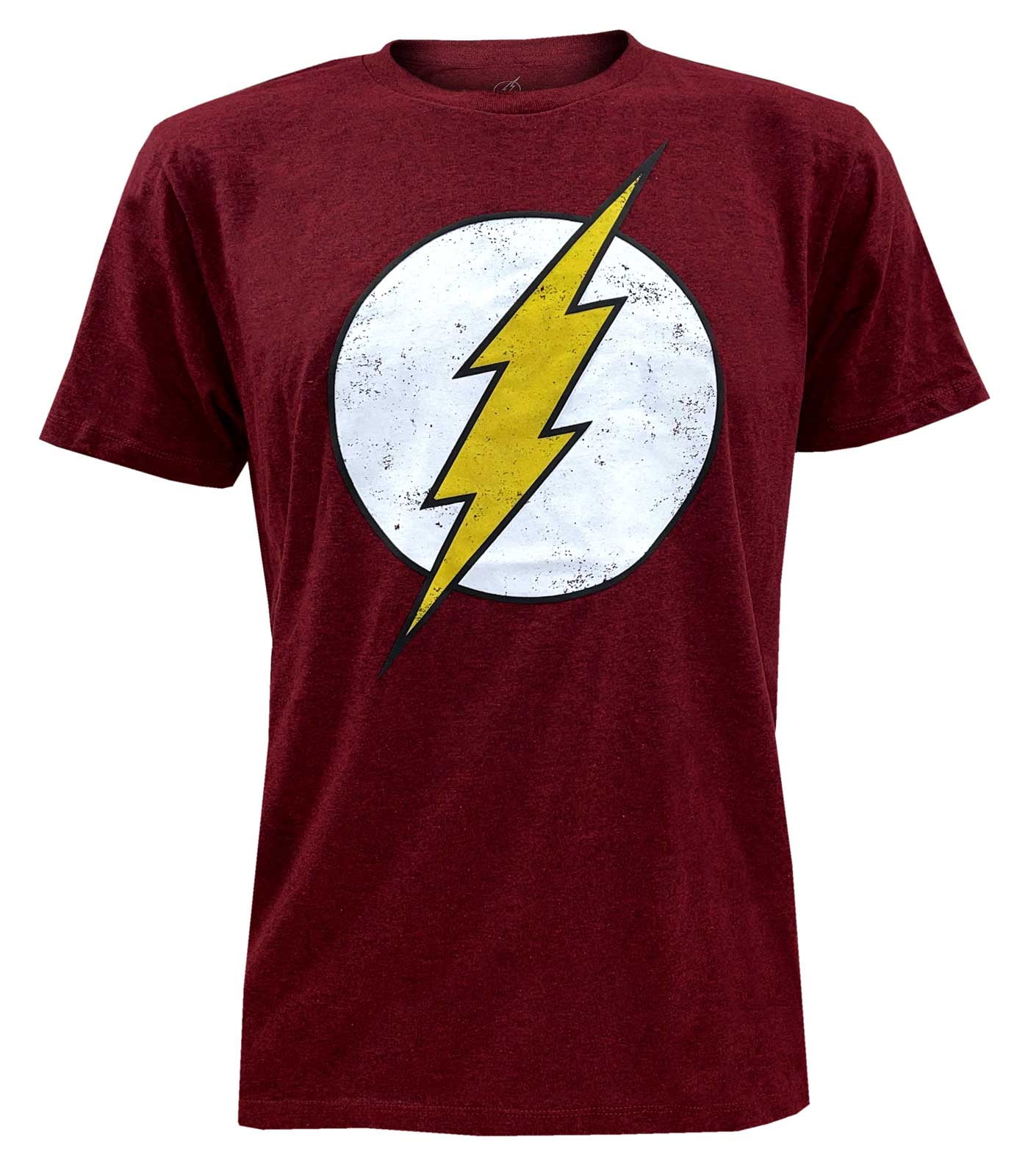 Rex Men s The Flash Lightning Bolt Logo Short Sleeve Cotton Graphic Tee Red