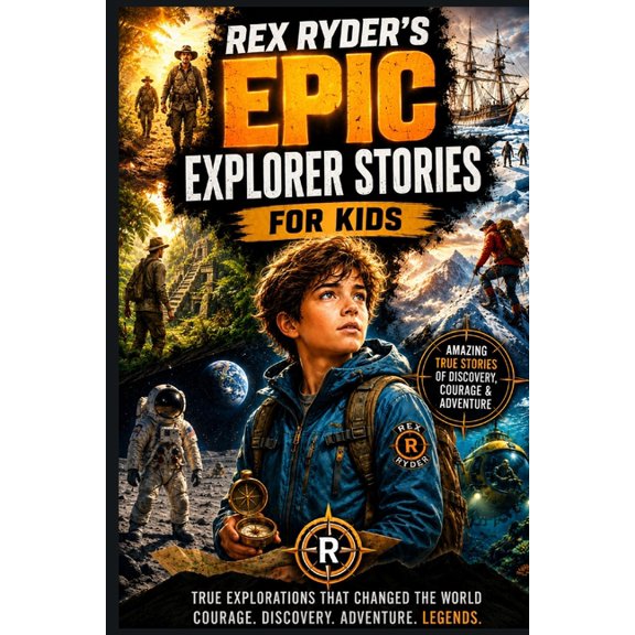 Rex Ryder's Survival Files Rex Ryder's Epic Explorer Stories for Kids: 10 True Explorer Stories of Discovery, Adventure & Courage Inspiring Real-Li, (Paperback)