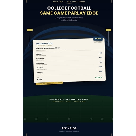 Rex Valor Sports Betting Theory College Football Same Game Parlay Edge: A Complete Bettor's Guide to CFB Correlation and Market Inefficiencies, (Paperback)