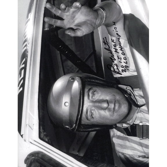 Rex White Autographed 8x10 Photo Nascar SKU #244886