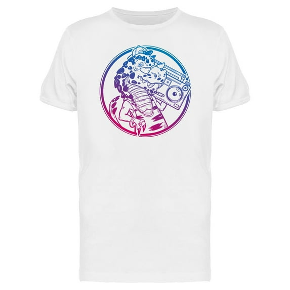 Rex With Boombox In Retro Style Tee Men's -Image by Shutterstock