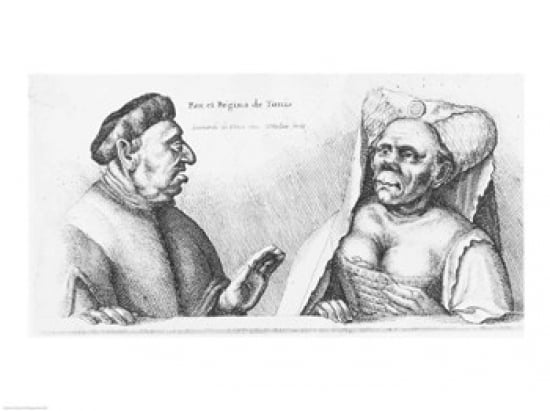 Rex et Regina de Tunis Canvas Art - Leonardo Da Vinci (24 x 18)
