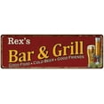 thumbnail image 1 of Rex's Bar and Grill Red Gift Man Cave Decor 6x18 Sign 206180054028, 1 of 1