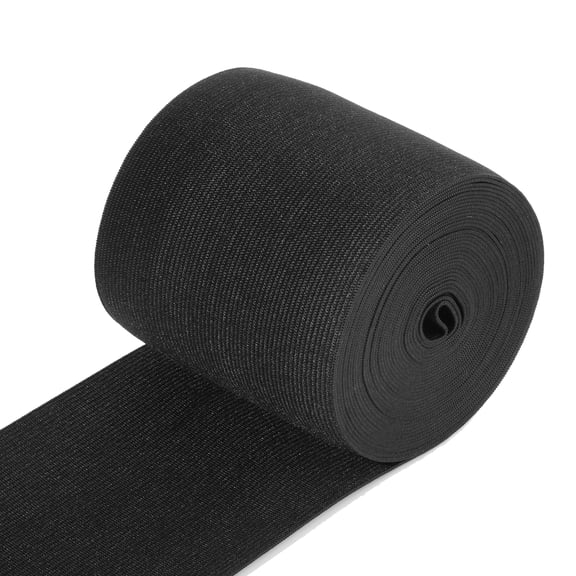 Rexero Black Elastic Band for Sewing,Wide Elastic,4 Inch X 5.5 Yard