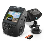 Rexing 1080p Dash Cam with 170° Wide Angle, 24/7 Parking Monitor, Loop Recording, G-Sensor, Dual Mount Options & 32GB Card Included