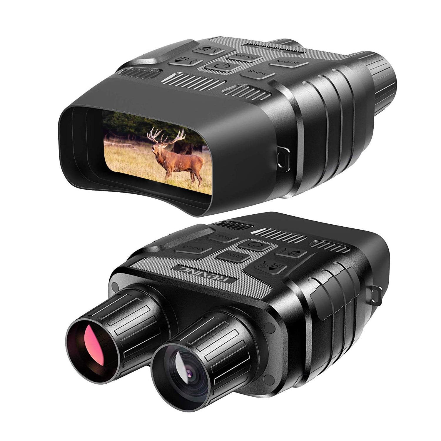 Rexing B1 10 x 25 Digital Night Vision Binoculars, Infrared (IR) Digital Camera - Black