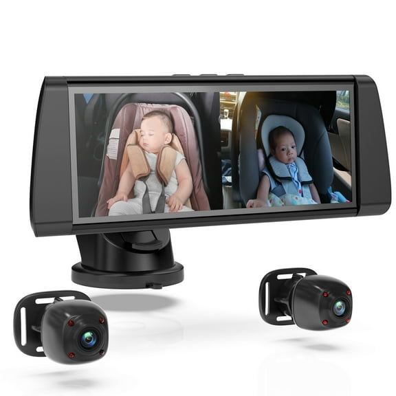 Rexing BC300 Dual Channel Baby Car Camera 1080p HD, IR Night Vision & Split-Screen Display