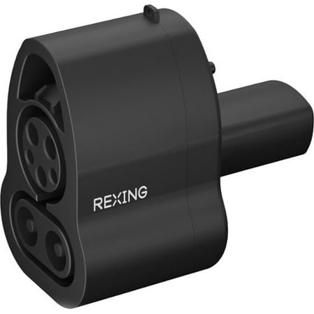 Rexing - CCS to Tesla Electric Vehicle (EV) Charger Adapter for Tesla Models S, 3, X and Y - Black