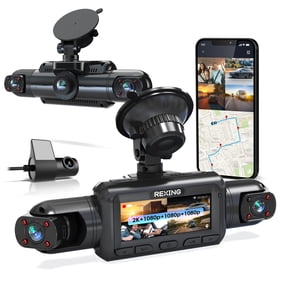 Rexing L4-2K 4 Channel Dash Cam 2K Front Resolution & 1080p All-Around with Wi-Fi & GPS