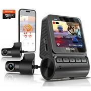 Rexing RH2-3 Triple Channel Dash Cam   2.5K Front and Dual 1080p Rear Cameras with Wi-Fi, and Optional GPS