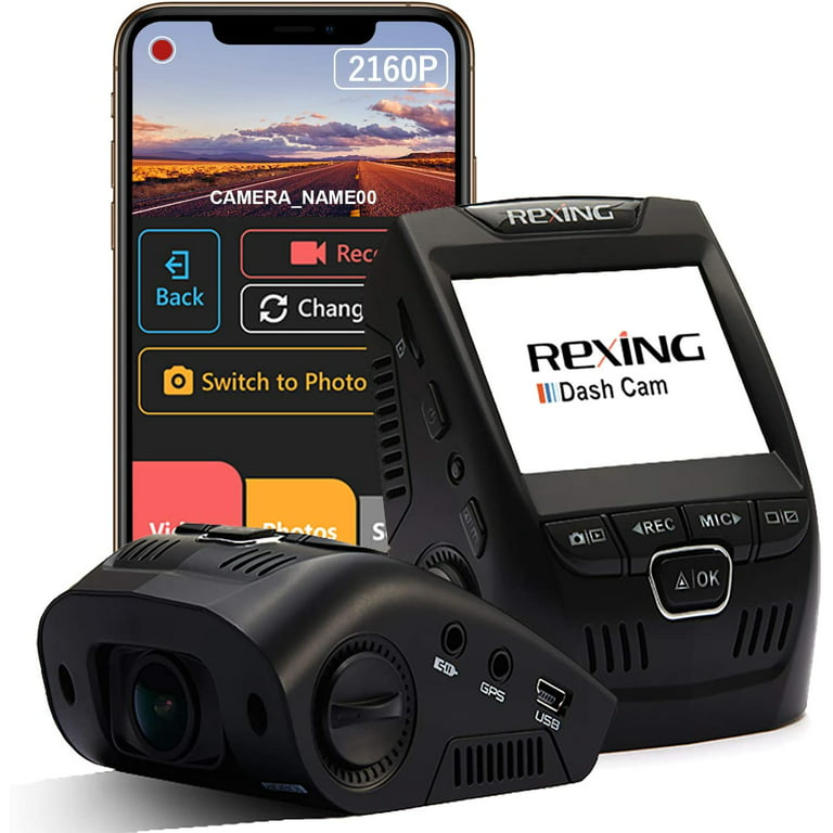 Rexing V1 Car Dash Cam 2.4 1080p 170 degree Wide Angle in Black 