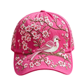 thumbnail image 1 of Rexolia Adjustable Breast Cancer Awareness Baseball Cap for Women and Men Embroidered Bird and Floral Pattern Structured Hat A One Size, 1 of 3
