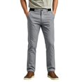 thumbnail image 1 of Rexolia Men's Stretch Straight Fit Twill Pants Flat Front Belt Loops Casual Work Golf Dark Gray L, 1 of 5